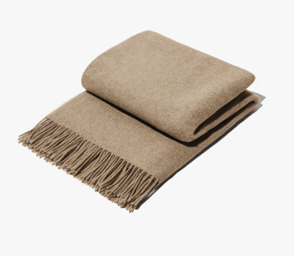 Merino Wool Fringed Throw (Selling Out Soon)