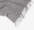 a detail grey wool fringe throw