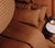 Bedding sets in toffee color.