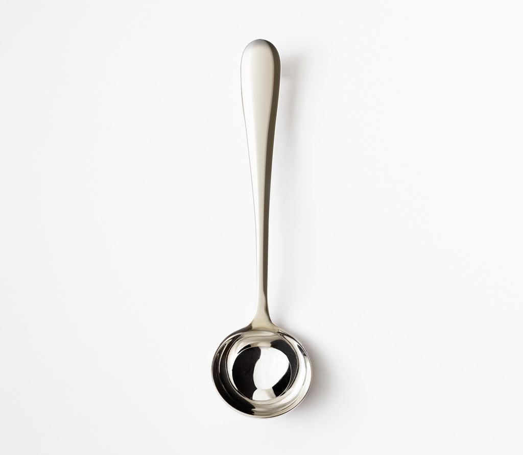 one stainless steel ladle