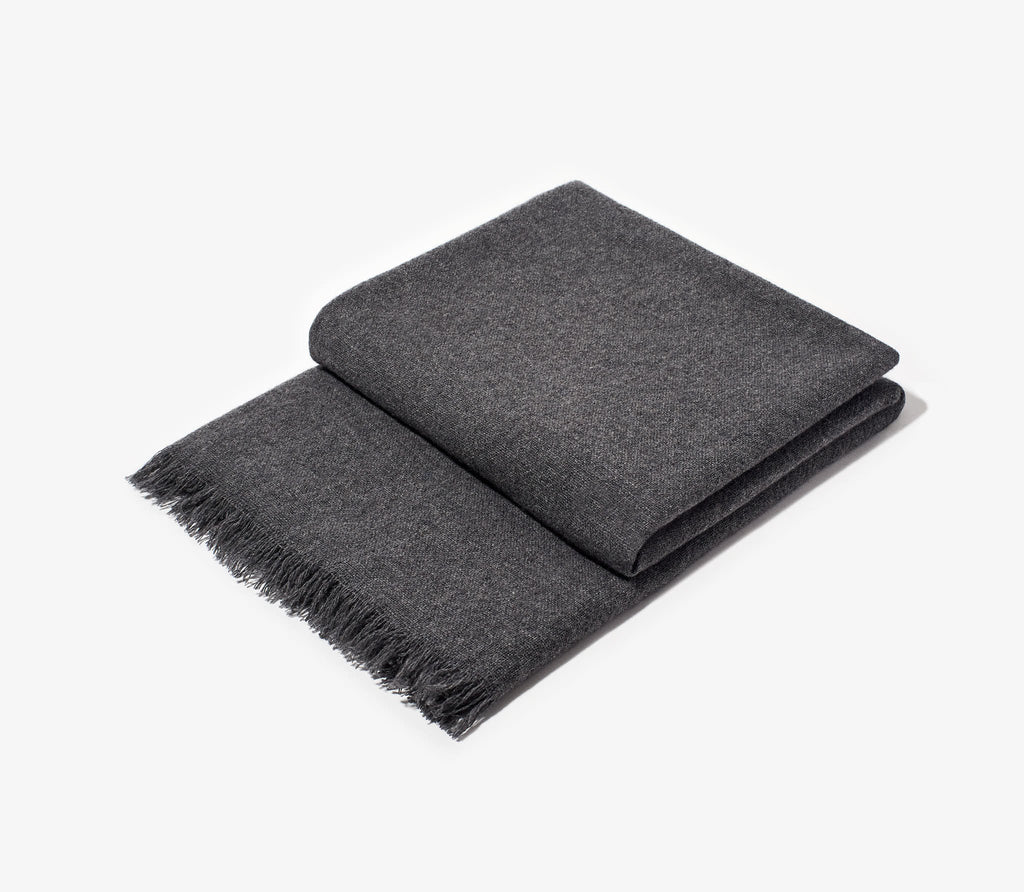 Luxurious cashmere throw blanket