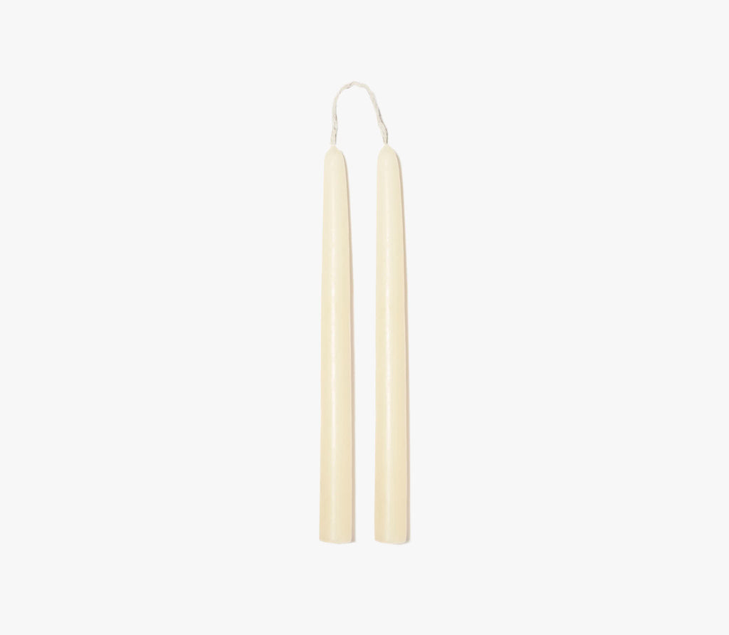 pack of two glossy tapered candle