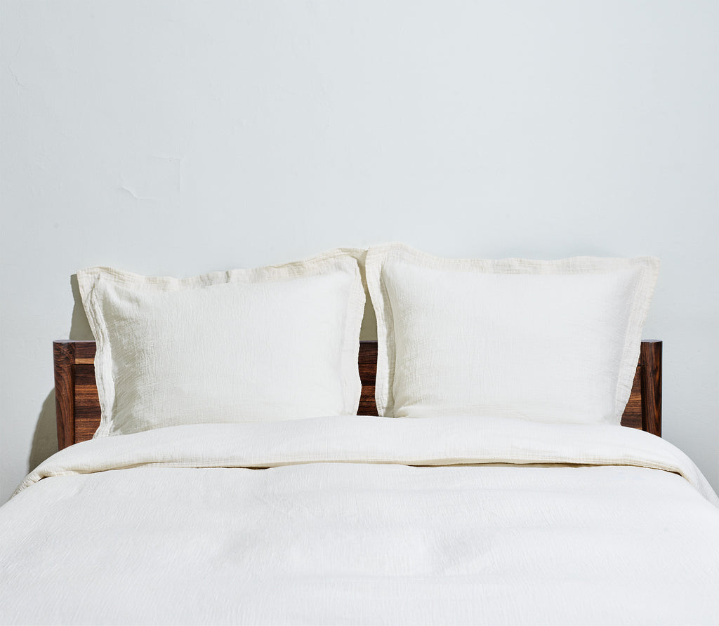 two pillow and duvet cover