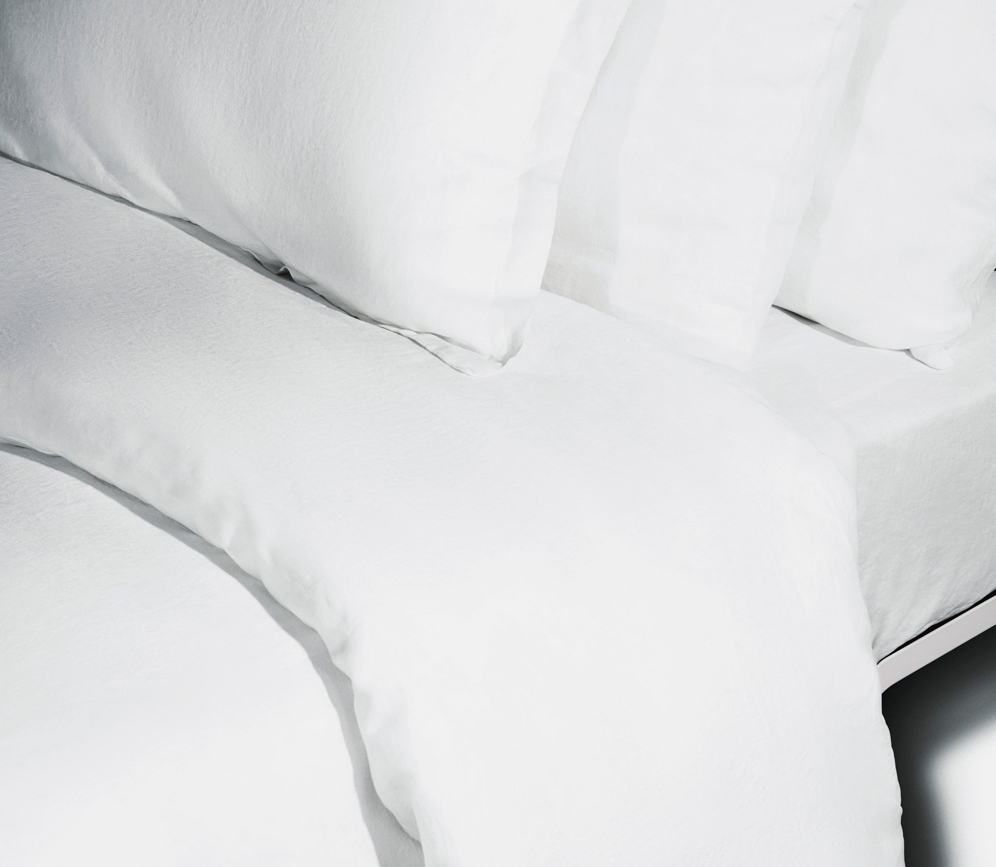 white warm duvet and pillow